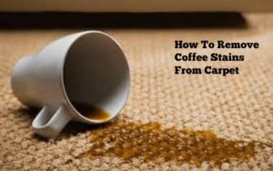 how to remove coffee stains from carpet