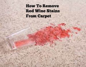 how to remove red wine stains from carpet